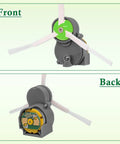 Front and back view of Replacement Side Brush Motor Module for Roomba E5 E6 i7 500 600 700 800 900 Series with brush attachment