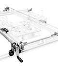 Ready To Roll Manual Drive Upgrade For Custom Slab Flattening Mill featuring aluminum crank and adjustable timing belts.