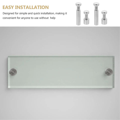 Six Piece Picture Frame Hardware Kit with silver iron and carbon steel screws displayed on a white background.