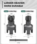 Vorhixa 2Pcs Pipe Threading Tool For Electric Drill, size and weight details of forged steel cutter heads.