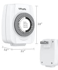 Indoor Mechanical Timer For Electrical Outlets 2 Prong Plug In Outlet Daily Repeating Light Timer With 48 On Off Settings