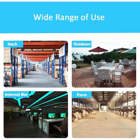 Image showcasing Wide Range of Use for Heavy Duty Outdoor Misting Floor Fan With Adjustable Height And Rolling Wheels.