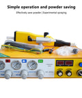 Dual Digital Display Electrostatic Powder Sprayer 35 Watt Portable Paint Spray Kit With Adjustable Pressure and LCD panels