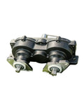 Beefed Up Heavy Duty Stainless Steel Gearbox Reducer For Ice Cream Machines Deceleration Gear Component Durable Industrial Gear Drive Power Transfer Part For Commercial Ice Cream Makers, front view