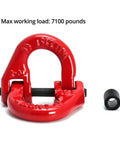 Alloy Steel Grade 80 Hammerlock Coupling Link Three Eighths Inch Red Painted Durable 7100 lb Working Load Limit