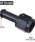 6AN Female To Three Eighths Inch Barb Hose Fitting Straight Swivel For Performance Fuel Lines Aluminum 6061 T6 High Pressure Up To 1500 PSI Easy Install Leak Free Seal, 3/8" OD