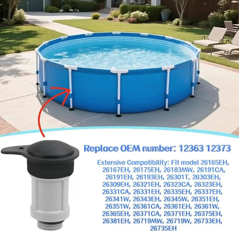 Air Jet Valve And Cap Replacement Kit For Pool Jet Systems Compatible With Models 26165EH 26167EH 26175EH 26183MW 26191EH
