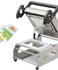 No Sweat Desktop Vacuum Sealer Heat Seal Machine For Kitchen Food Preservation With Manual Tray and solid stainless steel design.