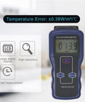 High Precision Solar Radiation Meter With Large LCD Display For Field Or Lab Use, Easy Sunlight Power Tester showing LCD screen