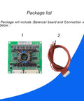 Pro Grade 16S 60V Lithium Ion Battery Active Balancer with balancer board and connection wires for battery management.