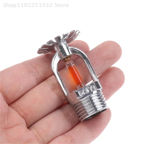 Heavy Duty Hidden Pendent Fire Sprinkler Head With Automatic Fifty Seven Degree Activation For Plug And Play Ceiling Setup in hand.