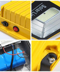 Spot Lighting 100W Rechargeable Led Work Light Portable Floodlight 600, showing control buttons and interior battery.