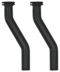 Two Pack Beefy Rubber Vacuum Hose 3 Inch For Tractor And Lawn Mower Vacuum Pumps Durable Replacement Hose Set With One Grommet End And Curved Design.