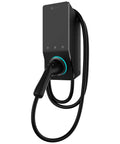 Level 2 50 Amp 240V EV Charger For At Home, 12kW Hardwired J1772 Station With 25 Ft Cable, NEMA 4 Weatherproof visible on wall mount