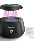 Upgrade Your Daily Oral Hygiene With This Hella Slick 48 Khz Ultrasonic Retainer Cleaner Machine, showing retainer in cleaning chamber.