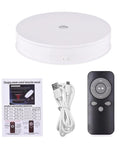 Top Notch 10 Inch Electric Photography Turntable With Super Quiet Motor And Bright LED Spotlight Remote Control for detailed product showcasing.