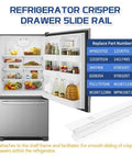 No Drama Fix For Your Fridge Crisper Drawer Using This Heavy Duty Center Slide Rail Totally Smooth Fit For Whirlpool Kenmore Maytag Models