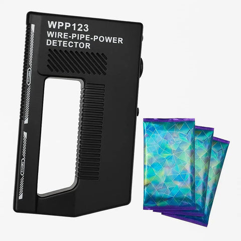 Handheld Wire And Pipe Detector With No Sweat Air Calibration And Adjustable Sensitivity For Snagging Hidden Live AC Wires And Metal Pipes Behind Drywall Like A Seasoned Handyman