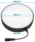 LED Ring Light Illuminator For Lab Microscopes With Adjustable Brightness From Dim To Full White Pure LED Light And Power Adapter Replacement Accessory For Stereo Microscopes US Plug And Play Ready, 134mm x 25mm