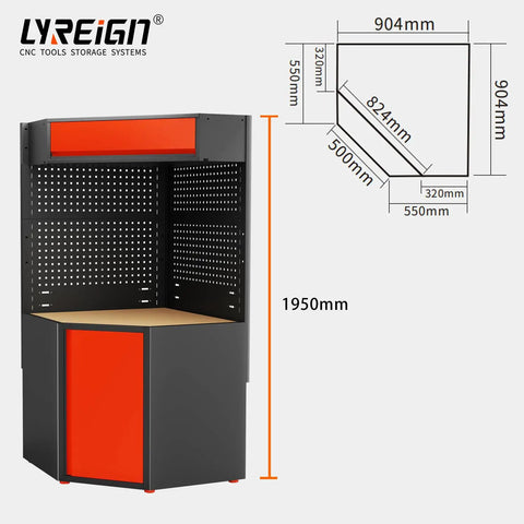 Built For The Grind Heavy Duty Rolling Cabinet With Smooth Glide Casters For Shop Floor And Home Garage Storage Cold Rolled Steel Parts Sorting Drawer Organizer, dimensions and corner design.