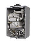 Built Like A Tank 150K BTU Condensing Natural Gas Combo Boiler And Tankless Water Heater internal components view.