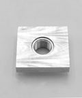 Shop Grade 3/8 Inch NPT Female Aluminum Weld On Bung Plate Kit Four Pack with threaded center for secure connections.