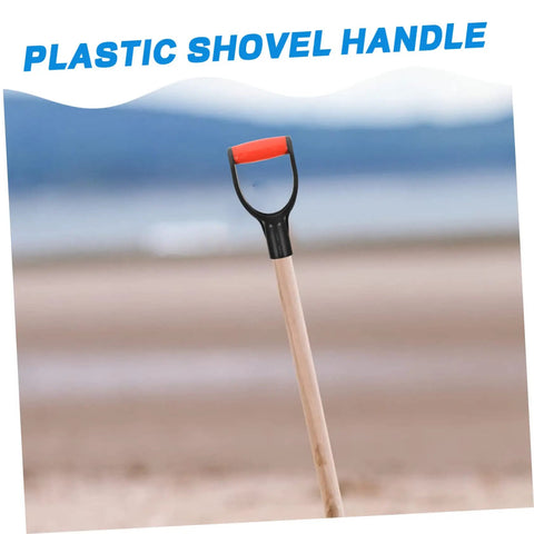 Two Piece Plastic D Shaped Shovel Handle Replacement for garden and home use with ergonomic grip and anti-slip design