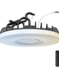 UFO LED High Bay Light 150W 18000LM With 3 CCT Adjustable, No-Fuss 10-100% Dimming Via Remote, IP65 Waterproof Shop Lighting