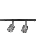 4 Light Track Lighting Kit With Dimmable 7W GU10 LEDs, 14ft Cord, On Off Rocker Switch, Brushed Nickel Finish, 21 Inch Track Bar, Warm White 2700K, CRI90, Energy Efficient Modern Home Spotlighting