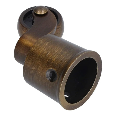Bulletproof Round Cup Casters Swivel Wheels Dead Smooth Glide Heavy Duty Zinc Alloy Furniture Base Matte Brushed Surface Vintage Vibes For Sofa Piano Quick Swap close-up view of bronze caster with ball bearing movement.