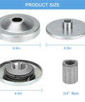 Driver Pulley Replacement for 30 Series Go Kart and Mini Bike Torque Converter Clutch with 3/4 inch bore, product dimensions