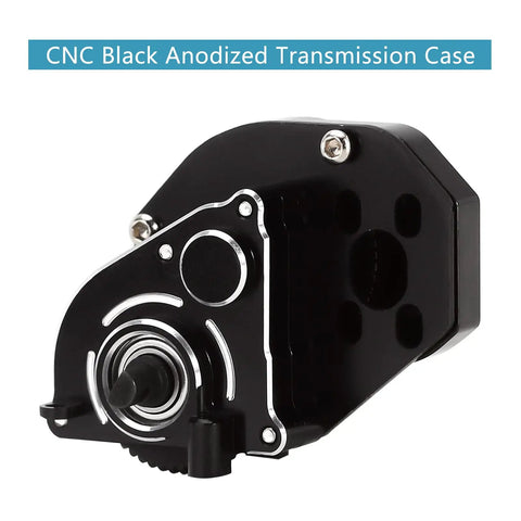 Aluminum Transmission Gearbox Upgrade For Axial SCX24 AX24 1 24 Scale RC Car Beefed Up Black Anodized With Hardened Gears
