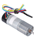 DC Geared Motor With Encoder Feedback For DIY Robotics And Smart Car Builds Adjustable Speed And CW CCW Rotation 12V 1360 RPM Zinc Alloy