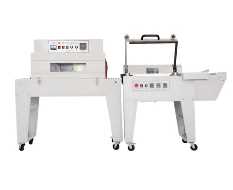 Heavy Duty Manual Shrink Wrapping Machine For Securely Sealing Carton Boxes And Products with heat shrink film tunnel.