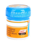42g jar of Professional Solder Paste For Electronics Pros And Diyers 183C Melting Point High Viscosity shown with blue cap