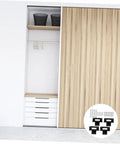 Sliding wardrobe with installation hardware, showcasing heavy duty aluminum window hinge casement hardware for home decor accessories