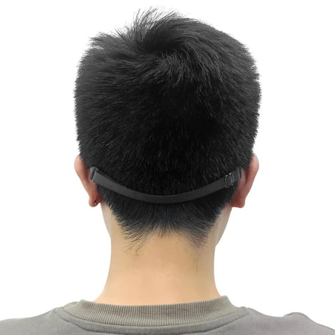 Back view of person wearing No Tail Adjustable Glasses Strap For Kids And Adults That Stays Put And Keeps Sunglasses From Slipping Around Your Neck