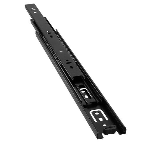 Five Pair 14 Inch Full Extension Drawer Slides Heavy Duty Ball Bearing Telescopic Slides Set Side Mount For Cabinet Black