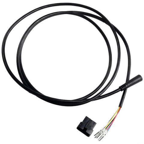 Display Connecting Cable for Electric Scooter and E-Bike Dashboard 6 Pin and 5 Pin Waterproof Throttle Wire Harness Black Replacement