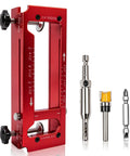 Heavy Duty Door Hinge Jig For Router Rock Solid 6061 Aluminum Adjustable Mortise Template For 2.5 To 5 Inch Hinges with router bits