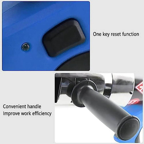 Beefy 120KN To 160KN Hydraulic Cable Cutter with ergonomic handle and one key reset function detail view