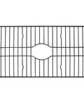 Heavy Duty Sink Protector Grid For Your Kitchen Sink Black Metal Drain Rack 18.1 x 12.3 x 1 In Rust Resistant Coating Top View