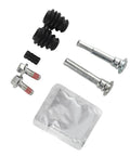 Upgrade Your Ride With This Awesome Front Brake Caliper Guide Pin Kit Featuring Durable Metal Slider Pins That Fit MK7 Models From 2008 All The Way To 2022 As Top Tier Replacement Parts Including Eight Nifty Accessories For Smooth Sliding Action. front brake caliper guide pin kit with metal slider pins, boots, bolts and packet