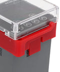 Close-up of Time Relay Delay Timer With LCD Display Pro Grade 3 Modes 0.01S 9999H Delay Range Rugged Industrial Automation Electrical Component With Flame Retardant Housing AC110V Copper Galvanized Alloy Pins