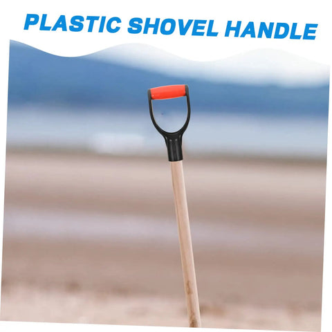 Two Piece D Shaped Shovel Handle Replacement With Comfortable Grip For Shovels And Forks Durable Non Slip Design Easy Installation Ideal For Gardening And Yard Work on beach