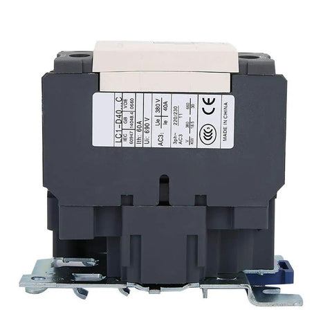 Workhorse Industrial AC Contactor LC1D40 220V 40A Three Pole 50 60Hz Heavy Duty Electric Contactor with specification label