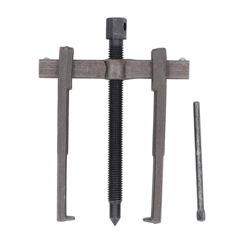 Heavy Duty Carbon Steel Two Jaw Bearing Puller And Two Claw Gear Extractor Kit with threaded rod and removable pin.