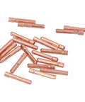 1.6mm Orifice Collet Copper Set With 20 Tungsten Electrodes For QQ150 Welding Torch Accessories shown in copper finish