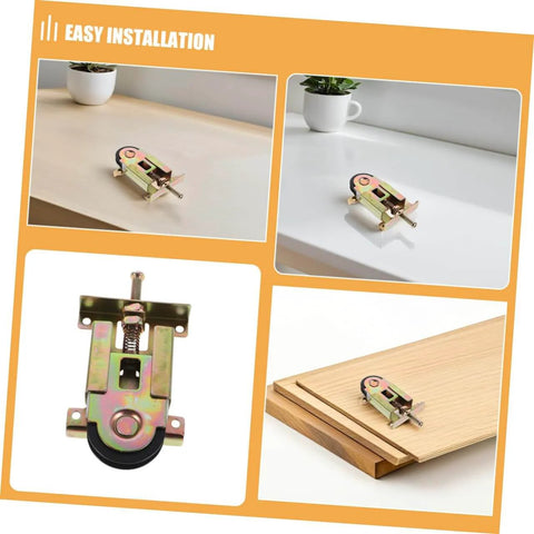 2 Pack Sliding Door Roller Replacement Kit For Closet And Wardrobe Doors, Height Housing, Concave Ball Bearing Wheels, Smooth Operation For Mirror Doors, Durable Steel Frame And Plastic Wheels, No Fuss Setup