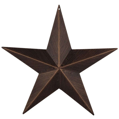 Rustic Metal Barn Star Wall Decor Made From Recycled Iron With Vintage Finish Includes Screws And Anchors For Easy Wall Mounting
